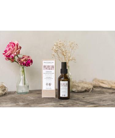 Phytorelax Vegan Organic Coconut Multi-Purpose Dry Oil - Nourishing & Repairing for Face Body & Hair - 100ml - Buy Online on GoSupps.com