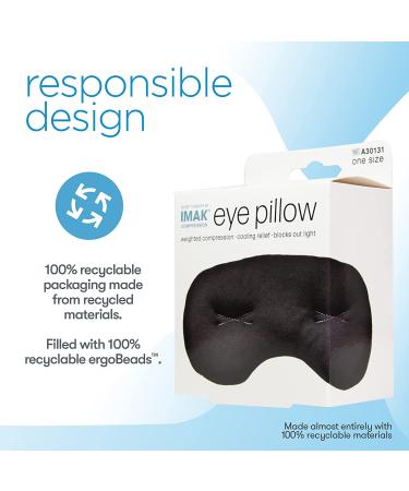 IMAK Compression Pain Relief Mask and Eye Pillow | Cold Therapy for Headache, Migraine, Sinus Pain | Patented Design | Universal Size | Travel & Sleep Aid | Blocks Light - Buy Online on GoSupps.com