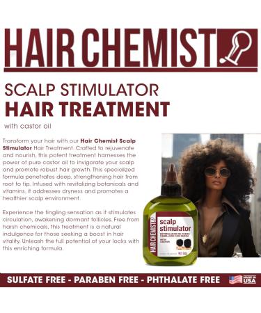 Hair Chemist Scalp Stimulator with Castor Oil - Nourishing Scalp Hair Oil Treatment (7.1 oz) - International Shipping Available - Buy Online on GoSupps.com