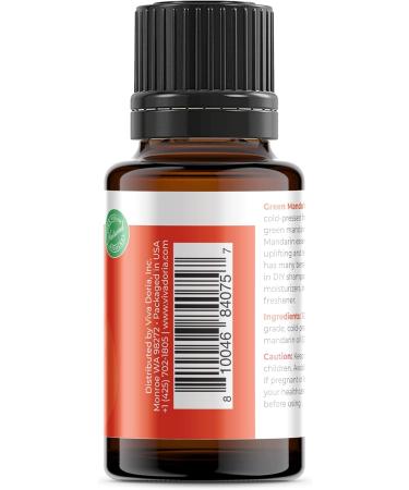 Viva Doria 100% Pure Green Mandarin Essential Oil - Undiluted Food Grade Cold Pressed from Italy | 15 mL (0.5 Fl Oz) - Shop Now - Buy Online on GoSupps.com
