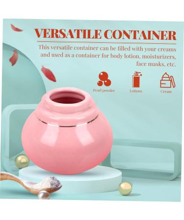 minkissy Storage Bottle Cans Lotion Jars Refillable Cream Jar Household Ointments Jar Face Cream Refillable Cream Container Bulk Lotion Makeup Container Ceramics Tea Thread Travel 6x5.5cm Pink - Buy Online on GoSupps.com