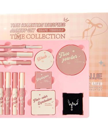  Generisch Lip makeup kit lip gloss blush face powder with necklace for everyday wear parties weddings holidays birthdays teens - Buy Online on GoSupps.com