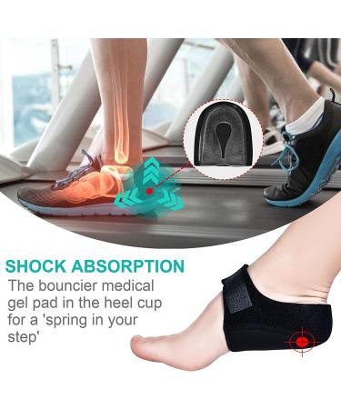 Plantar Fasciitis Heel Cups (4PCS) - Heel Pain Relief & Achilles Tendinitis Support - Buy Online on GoSupps.com