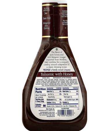 Ken's Steak House Balsamic Honey Dressing 16 oz - 1 Pack - Buy Online on GoSupps.com