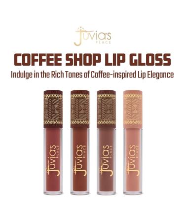 Juvia's Place Coffee Shop Lip Gloss - Chocolate Drip | Hydrating Long-Lasting Shine & Plumping Gloss for a Glossy Pout - Buy Online on GoSupps.com
