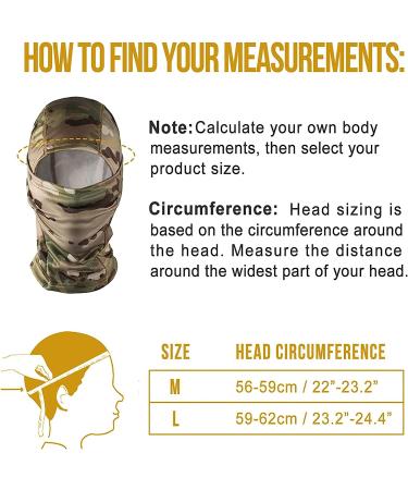 OneTigris Balaclava Face Mask for Men and Women - Full Head Wrap for Motorcycle, Hiking, Cycling - Cooling Neck Gaiter Tactical Hood - Large Black - Buy Online on GoSupps.com