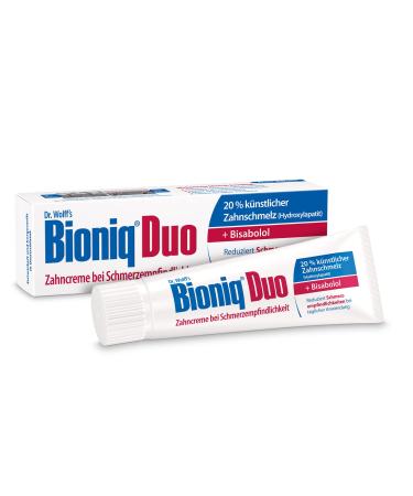 Bioniq toothpaste duo - 1 x 75 ml - protection in pain -sensitive teeth |Repairing toothpaste with artificial tooth enamel |Regenerates the gums |Without fluoride
