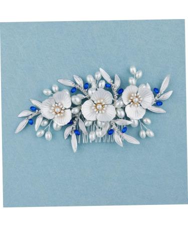 Housoutil Hair Comb for Bride Pearl Headpiece Pearl Hair Comb Wedding Hair Clip Bride Hair Clip Flower Bride Comb Pearl Hair Pin Flower Hair Comb Tiara Vintage Hair up Dinner Party - Buy Online on GoSupps.com