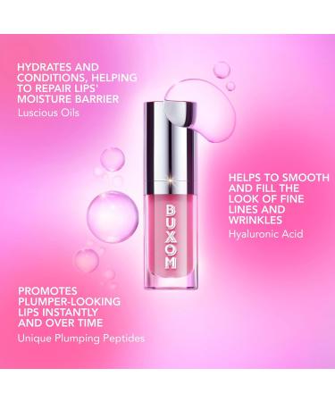 BUXOM Full-On Plumping Glossy Lip Oil Nourishing & Hydrating Tinted Lip Gloss Juicy High-Shine Finish Non-Sticky Formula Cruelty-Free Dolly - Buy Online on GoSupps.com