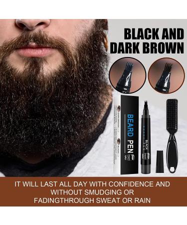 Waterproof Beard Filling Pen for Men - Black | Long Lasting Coverage | Natural Look | Beard Pencil Filler Kit - Buy Online on GoSupps.com