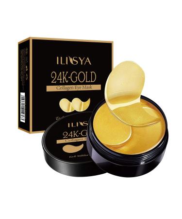 24 Karat Gold Collage Eye flaps under the eye masks for dark circles Eyes pad for tear bags Eygel for swollen eyes moisturizing anti-folds moisture-donated-60st