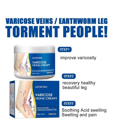 Leg varicose vein cream gentle soothing and moisturizing leg varicose vein and spider vein repair cream-2 boxes - Buy Online on GoSupps.com