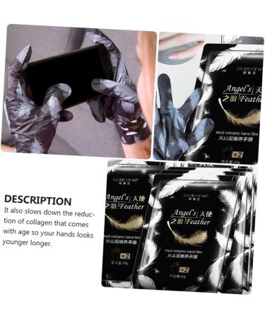 minkissy 1 Pair Hand Hydrating Glove Night Bedtime Gloves Night Gloves for Dry Hands Hand Gloves Spa Gel Hand Care Gloves Foot Cream Aluminum Platinum Paper at Night - Buy Online on GoSupps.com