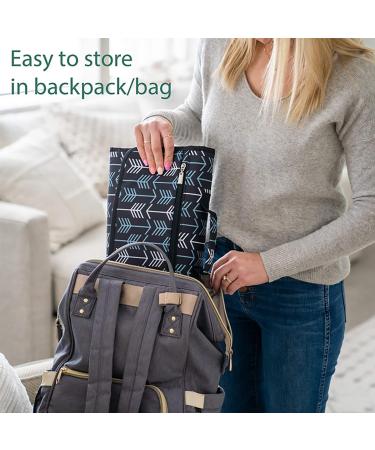 Portable Diaper Pad - Washable & Foldable Baby Changing Pad for On-the-Go - Comfortable Green Arrow Pattern - Buy Online on GoSupps.com