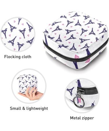 Anna Cowper Paris Eiffel Tower Menstrual Cup Pouch - Portable Period Bag for Women - Multi-colored - Buy Online on GoSupps.com