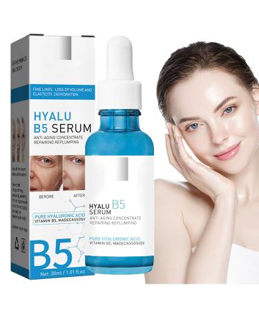 Hyaluronic Acid & B5 Serum - Dark Spot Remover for Face - Hyaluronic Acid Serum for Face for Hydrated - Anti Aging Serum Targets Fine Lines & Wrinkle - Firming and Plumping of Skin All Skin Types (B5)