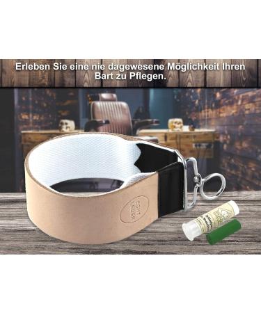 Professional Leather Strop for Razor Sharpening - 2-Part with Cotton & Solingen Grinding Paste - International Shipping Available - Buy Online on GoSupps.com