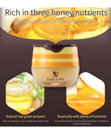 Propolis Lip Masks - Lasting Moisture Lip Care - Reduce Lip Lines and Dryness - Smooth Lips - Care for Lips Day and Night - Lip Mask with Applicator - Small and Easy to Carry - Buy Online on GoSupps.com