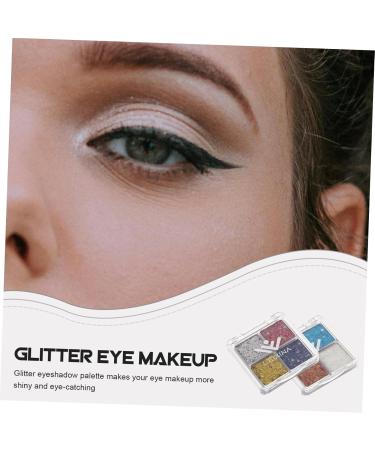 FOMIYES 4 Pcs Glitter Eye Makeup Face Glitter Makeup Eyeshadow Shimmery Eyeshadow Eyeshadows Eye Glitter Assorted Colorx2pcs 6.00X6.00X1.00CMx2pcs - Buy Online on GoSupps.com