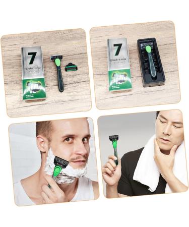Magiclulu Men's 7-Blade Razor Set - Ultimate Face Shaving Kit for Smooth Comfortable Shaving - Buy Online on GoSupps.com