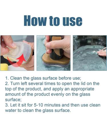 Louisx Glass Cleaning Board Glass Cleaning Board Glass Coating for Windshield Windshield Hydrophobic 2-in-1 Glass Cleaner Plus Rain Repellent (2PCS) - Buy Online on GoSupps.com