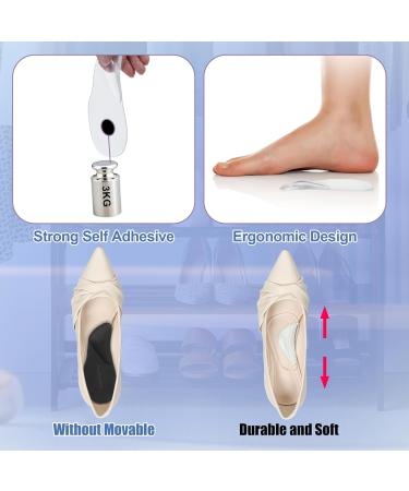 Arch Support Inserts for Plantar Fasciitis Relief | Gel Heel Cushions & Insoles for Men & Women - Comfort & Support in Black (Small - Buy Online on GoSupps.com