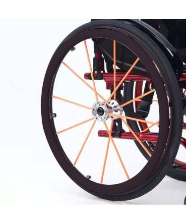 Silicone Wheelchair Push Rim Covers(22/24 Inch) Wheelchair Pusher Cart Ring Protective Sleeve Non-Slip Multiple Colour Choose Can Be Used in Different Environments 24inch Black 24inch Black