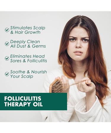 Scalp Folliculitis Treatment Oil Folliculitis Scalp Oil Nourishing Treatment for Split Ends and Dry Scalp for All Hair Types - Buy Online on GoSupps.com