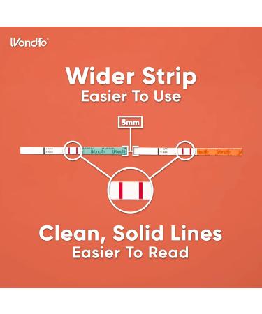 Wondfo 50 Ovulation and 20 Pregnancy Test Strips Kit - Highly Sensitive and Fast at Home Self-Checking Fertility Predictor Kit Pack of 70 50lh+20hcg - Buy Online on GoSupps.com