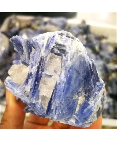 CIMWJOPS Natural Crystal Rough 1PC 150G-330G Natural Raw Cyanite Quartz Crystal Cluster Blue kyanite Rough Stone for Decoration 1pc 215g-235g - Buy Online on GoSupps.com