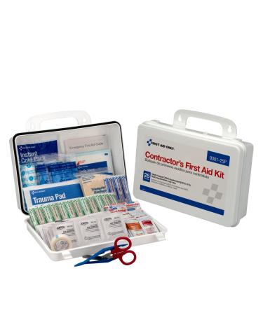 First Aid Only 9301-25P Contractor's Emergency Kit - 25 Person Home Renovation & Construction Site First Aid Kit (176 Pieces) - Buy Online on GoSupps.com