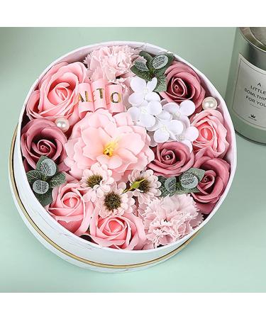 Rose Flower Shaped Bath Soap Gift Box for Women - Floral Scented Soap Petals for Mother's Day, Birthday, Valentine's Day, Christmas - Plant Essential Oil Soap Bouquet - Buy Online on GoSupps.com