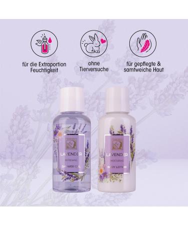Accentra Women's Shower Set Gift Box - Lavender Body Lotion & Shower Gel - Perfect for Birthdays Valentine's Day Mother's Day & Christmas - Buy Online on GoSupps.com