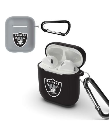 SOAR NFL Unisex Protective Case for Apple Airpods - 2 Pack Las Vegas Raiders One Size Team Color