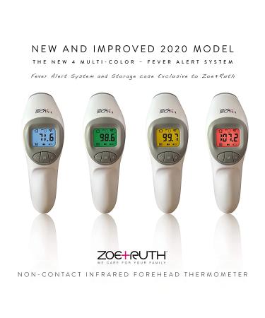 Zoe+Ruth Non-Contact Infrared Baby Thermometer - Accurate Forehead Fever Alert for Kids & Adults - Buy Online on GoSupps.com