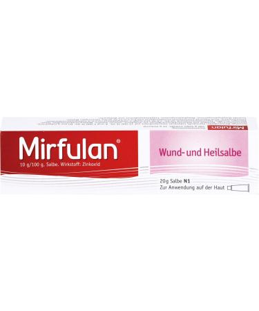 Mirfulan wound and healing ointment with proven formula for miracles irritated & itchy skin i accelerates wound healing promotes regeneration process I wound ointment with zinc oxide for adults & children 20 g 20 g (1 Pack)