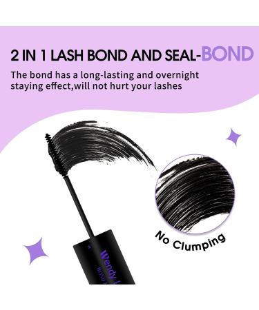Lash Bond and Seal 2 in 1 Eyelash Extension Glue - Waterproof Long-Lasting Hold 72 Hours - DM20 Kit for DIY Lash Extensions - Buy Online on GoSupps.com