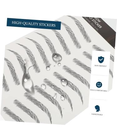 FOMIYES 18 Sheets Imitation Eco Eyebrow Sticker Make up Kit Fake Eyebrow Artificial Eyebrow Tattoos 6d Mold 1 count (Pack of 1) Blackx3pcs - Buy Online on GoSupps.com