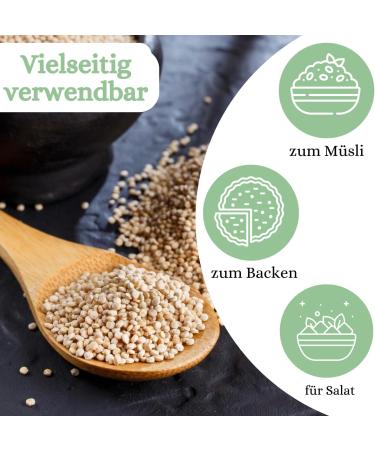 1001 Frucht 1001 Frucht Natural White Quinoa 500g Gluten-free quinoa seeds no preservatives or additives | Pseudo-cereal suitable for vegetarians and vegans | White quinoa from Peru - Buy Online on GoSupps.com