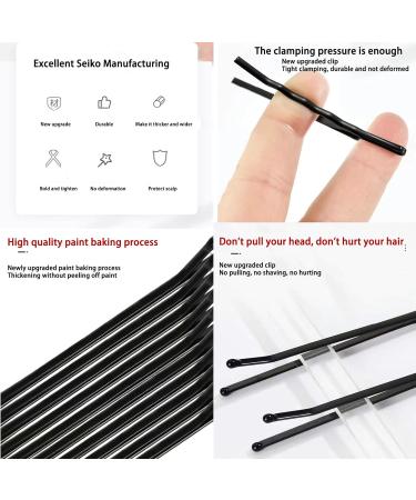 100 Count Hair Pins with Hairpins Box - Wave Barrette Hair Accessories for Women, Girls, Kids - Mini Bobby Pins & U Shaped Hair Pin - Great for All Hair Types - Black - Buy Online on GoSupps.com