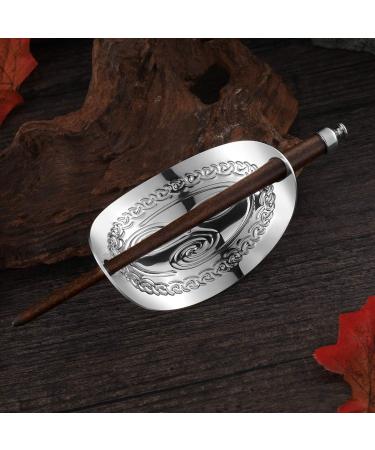 Vintage Viking Hair Clips Hairpins Metal Hair Slide Clip with Stick - Buy Online on GoSupps.com