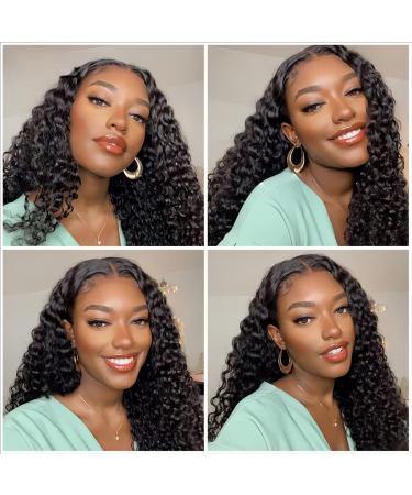 Lealife 24 Inch Glueless Water Wave Lace Front Wig - Pre Plucked, Beginner Friendly Human Hair Closure Wig - Buy Online on GoSupps.com