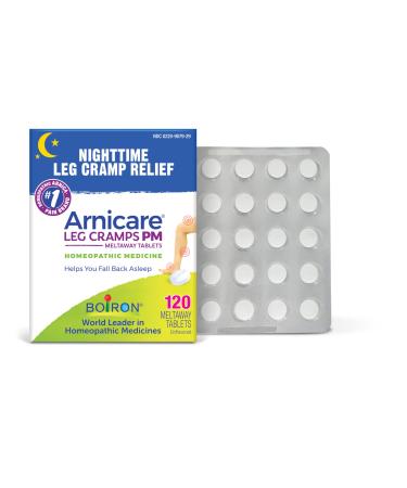 Boiron Arnicare Leg Cramps PM for Nighttime Relief from Cramping and Stiffness in Feet or Calves - 120 Tablets