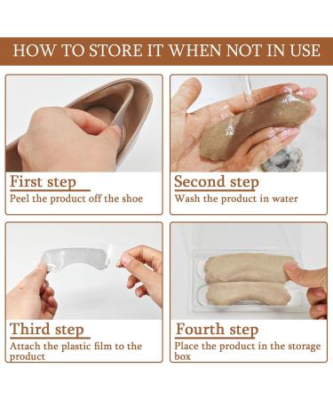 Shop Heel Grips & Heel Pads for Shoes - Perfect Fit Inserts for Women & Men | Beige Shoe Cushion Kit - Buy Online on GoSupps.com