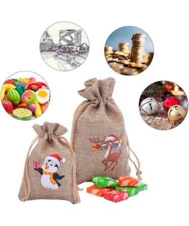 Gogogmee Holiday Bags 12pcs Christmas Drawstring Bag Christmas Cloth Bags Lovely Bags Convenient Bags Miss Portable - Buy Online on GoSupps.com