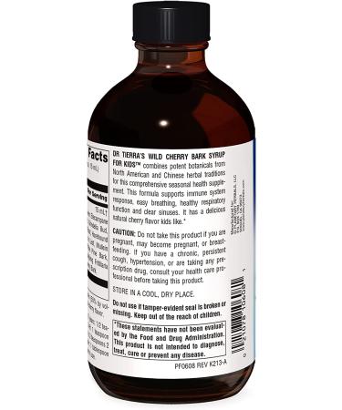Planetary Herbals Wild Cherry Bark Syrup for Kids - 8 oz | Natural Cough Relief - Buy Online on GoSupps.com