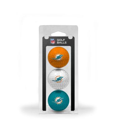 Team Golf NFL 3 Golf Balls 3-Pack 31505 Miami Dolphins One Size
