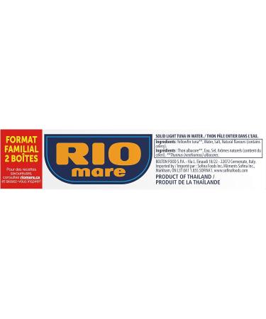 Rio Mare - Solid Light Tuna in Water - Canned Tuna in Water High in Protein Ready to Eat Snack - 160g (2 Cans) 320 g (Pack of 1) - Buy Online on GoSupps.com