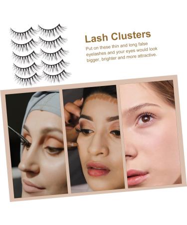 FRCOLOR 10 Pairs Fake Eyelashes Human Hair Extensions Shoelace Charms Artificial Eyelashes Lash Mascara Eyelash Strips Individual Lashes Lash Kit Cosmetics 3d Bulk Imitation - Buy Online on GoSupps.com