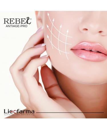  Licofarma Rebel Antiage Pro Anti-Ageing Serum | Lifting and Filling | Marked Wrinkle Treatment | With Hyaluronic Acid at 3 Molecular Weights | Airless Bottle 30ml - Buy Online on GoSupps.com